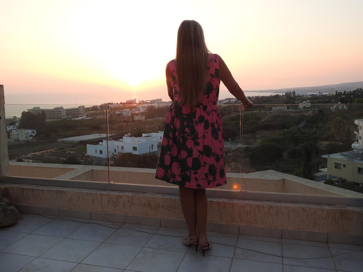 Kissonerga Sunset With Sea And Coastal Views Penthouse Apartment מראה חיצוני תמונה